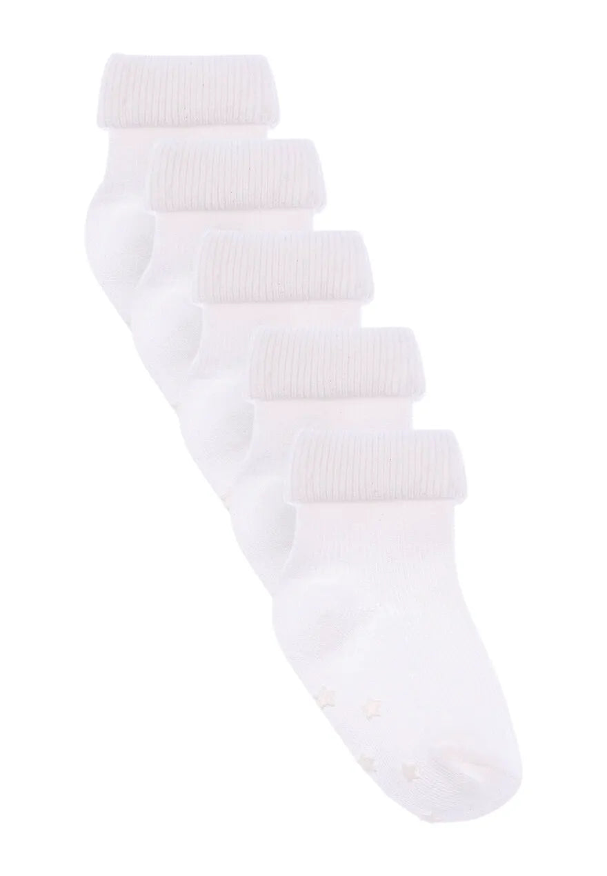 Babies 5pk White Socks
