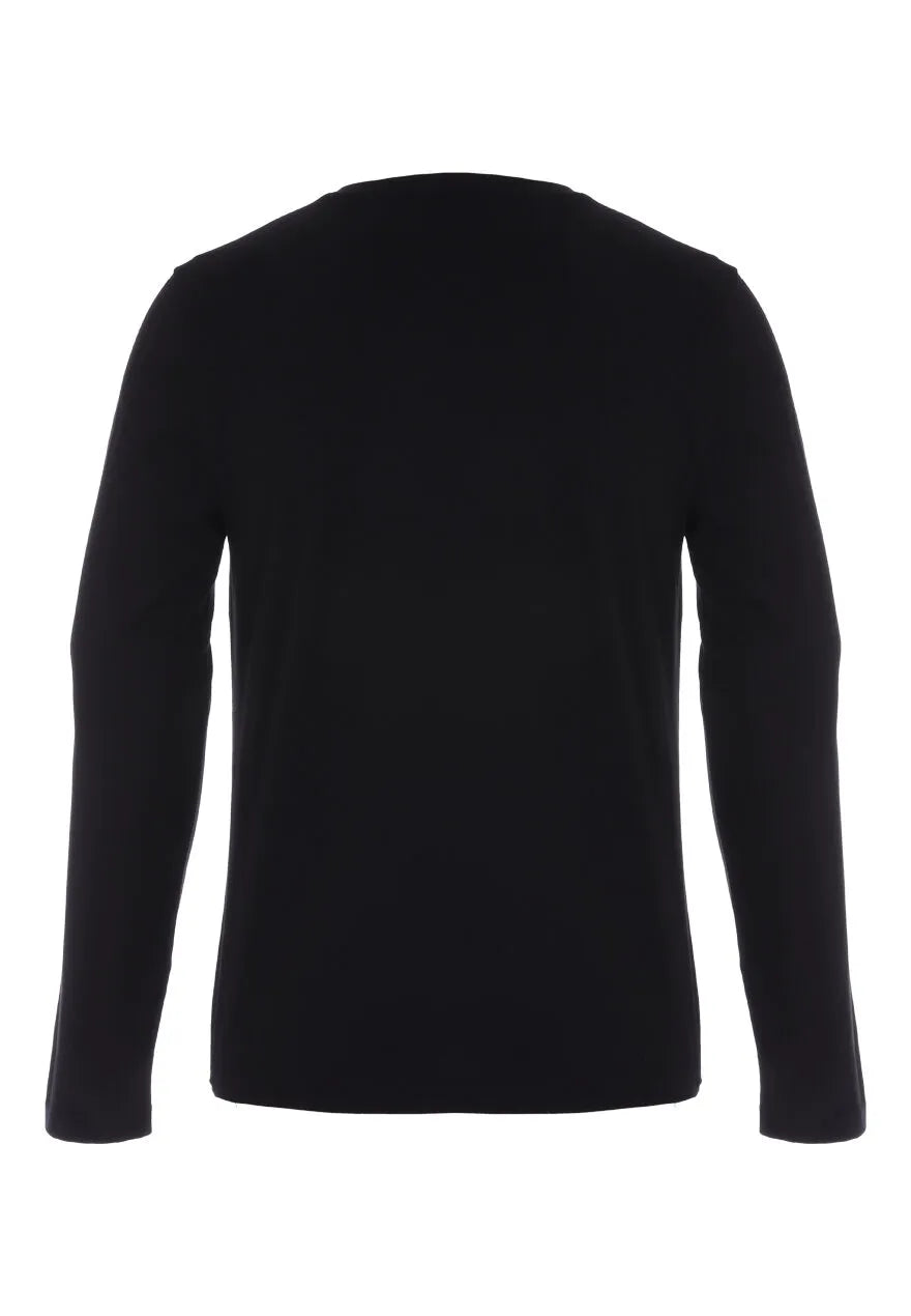 Mens Black Long Sleeve T-Shirt