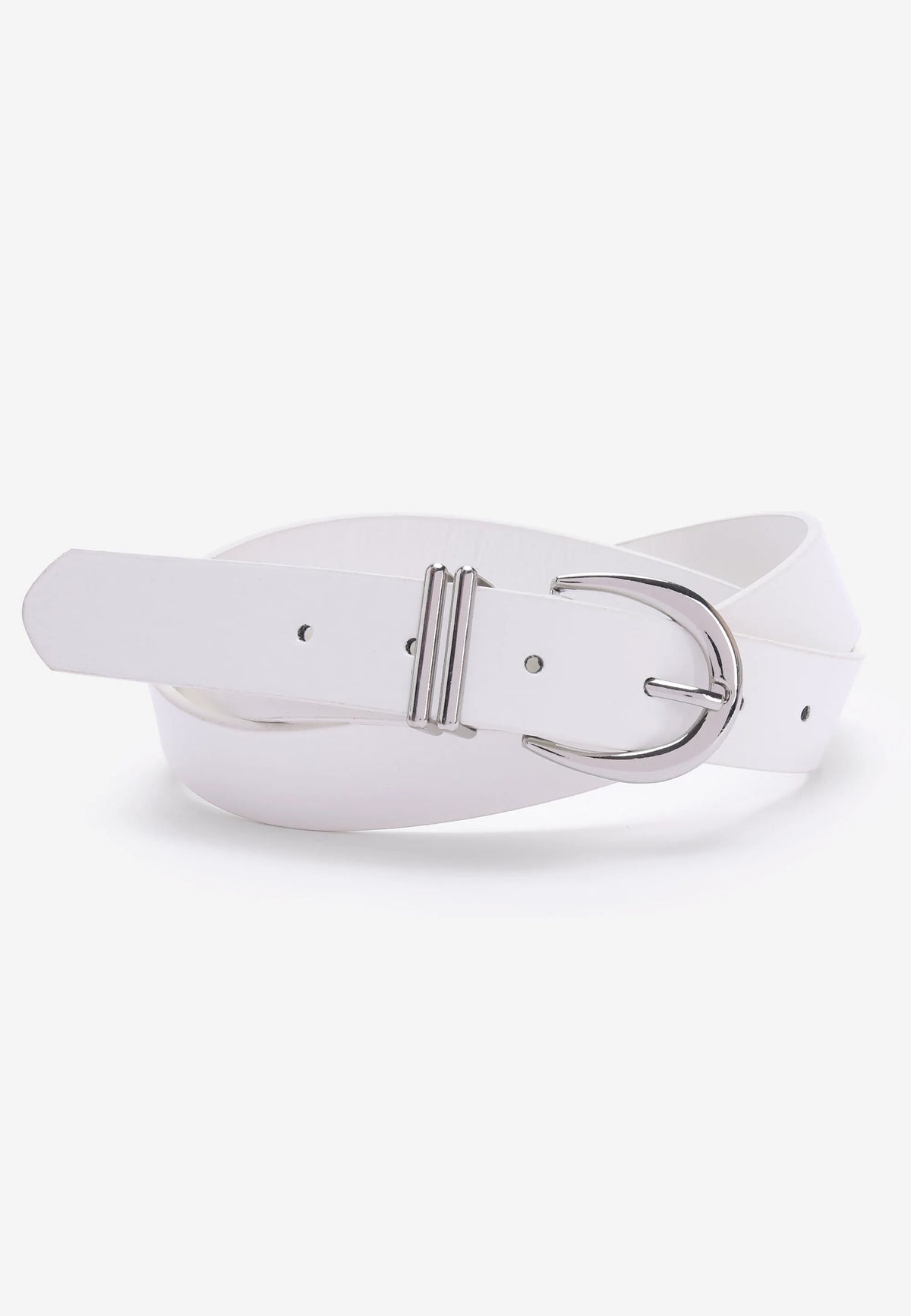 Womens White Jeans Belt