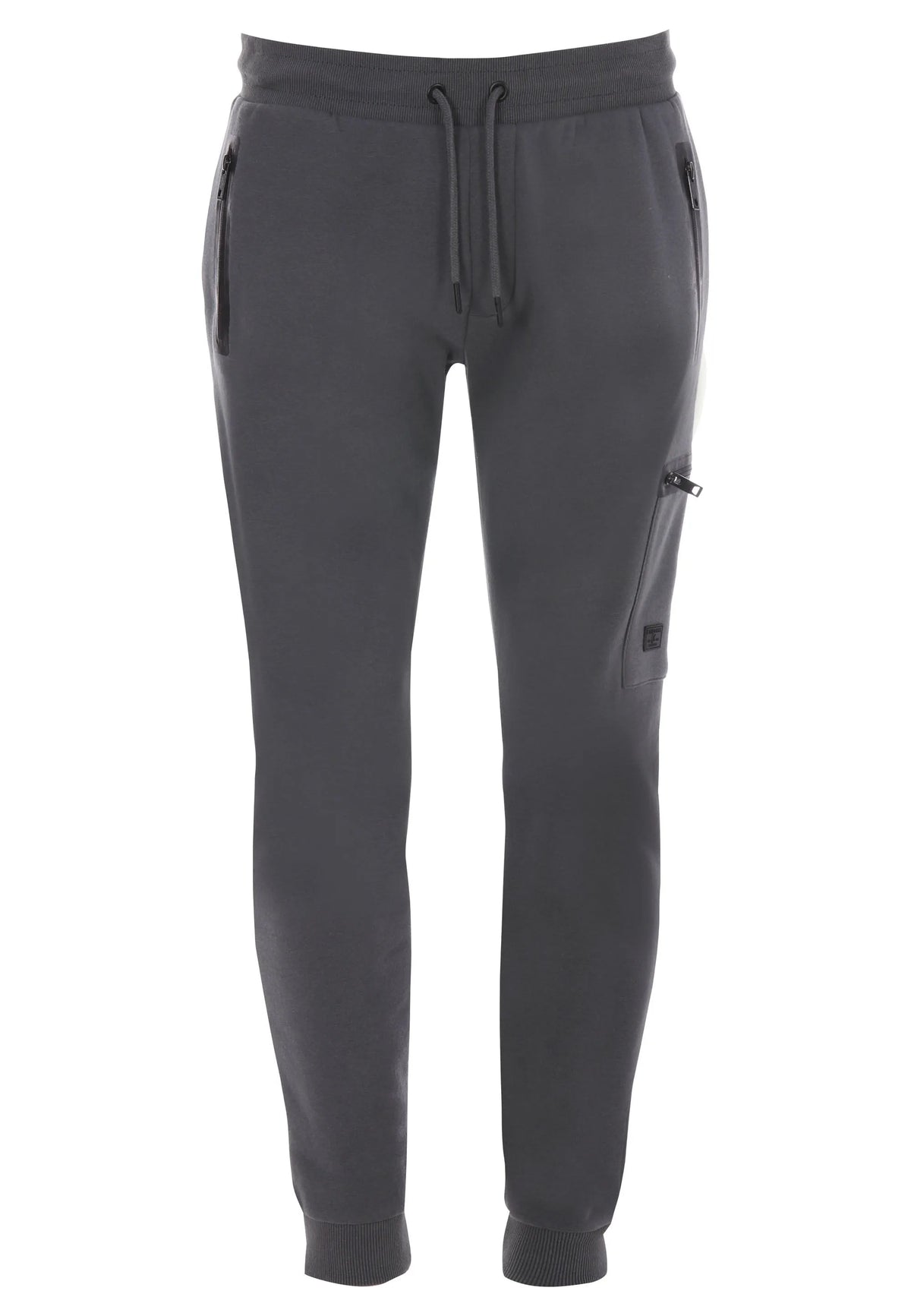 Mens Grey Plain Sport Style Joggers