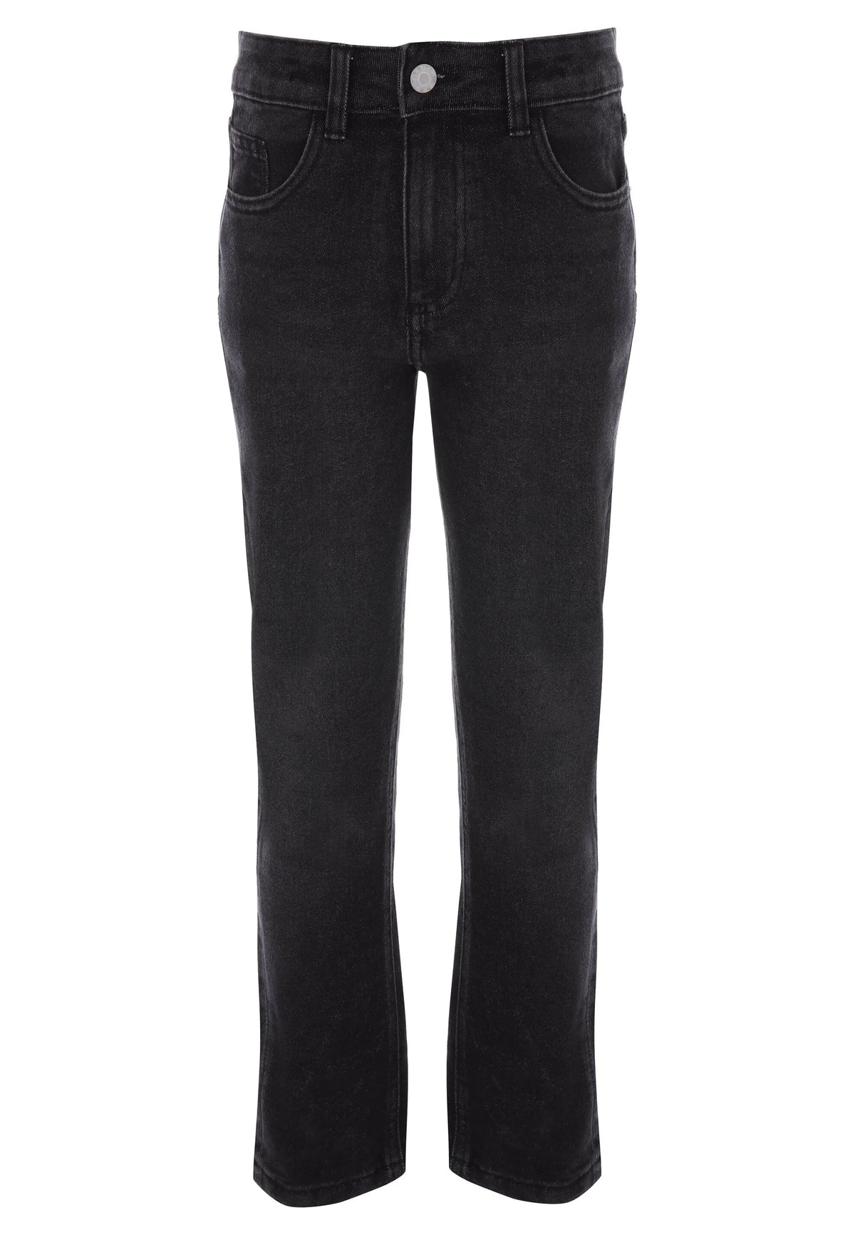 Older Boys Black Straight Leg Jeans