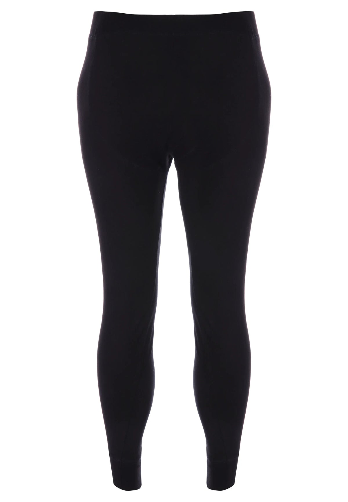 Mens Black Plain Thermal Long John Bottoms