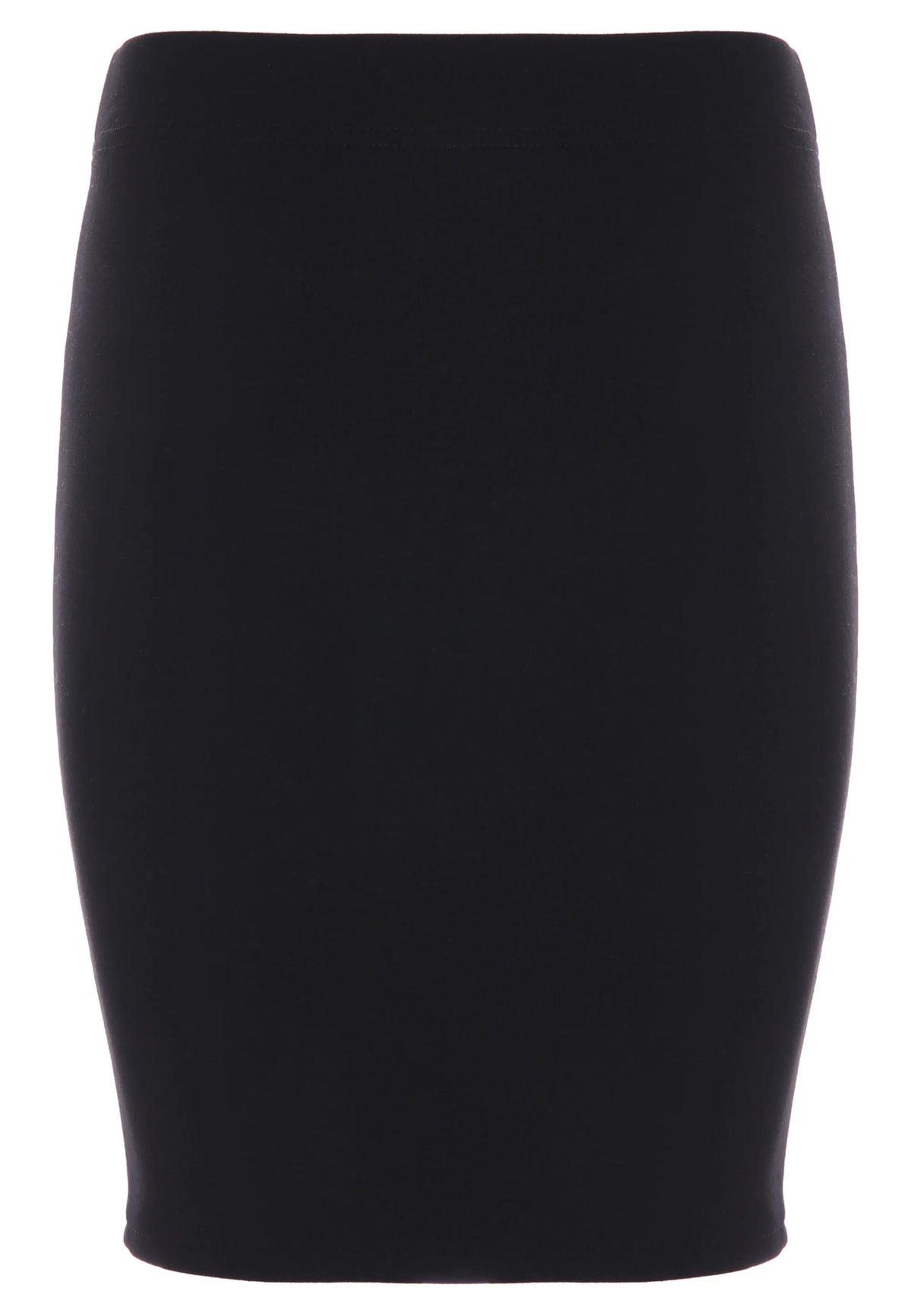 Older Girls Black Ponte Tube School Skirt