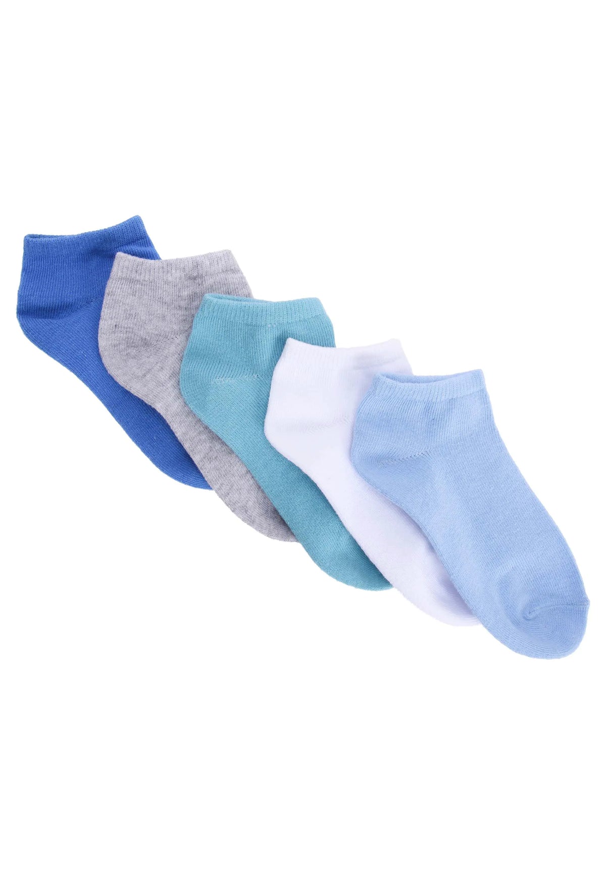 Boys 5pk Blue Trainer Socks