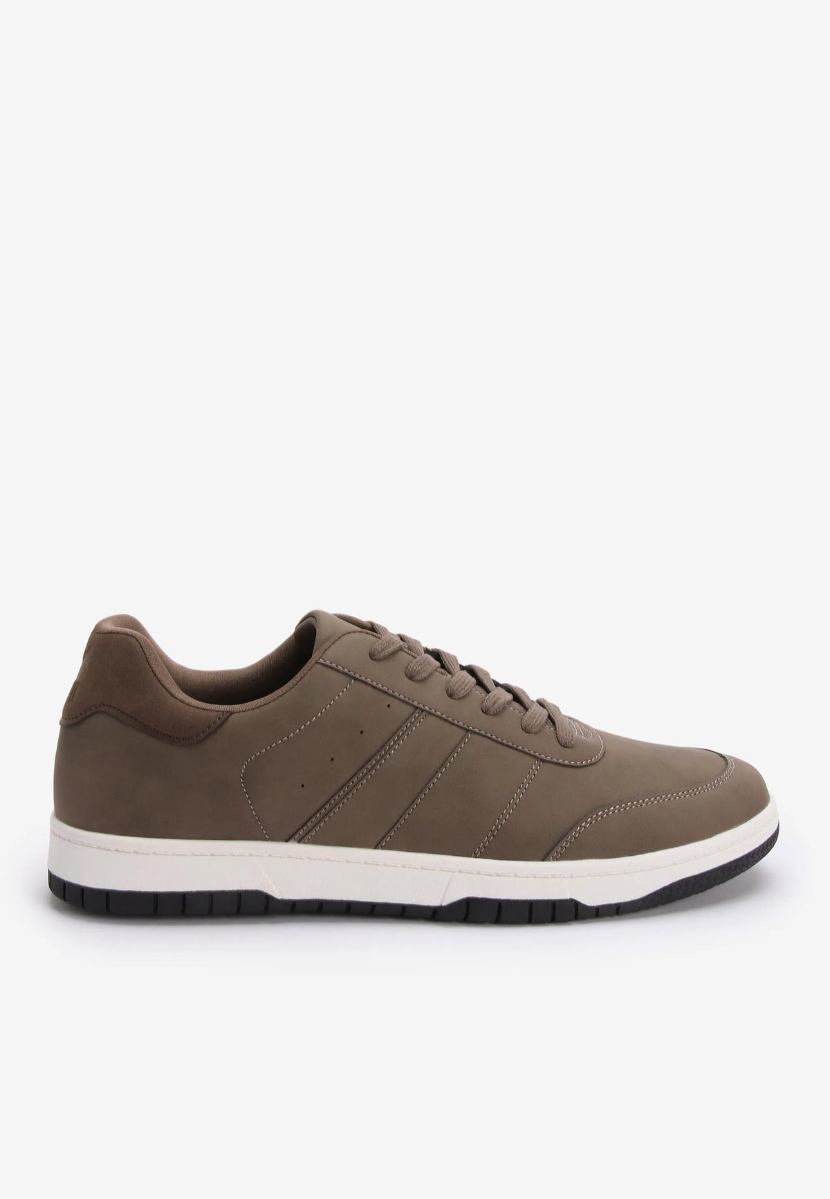 Mens Brown Plain Casual Dad Trainer