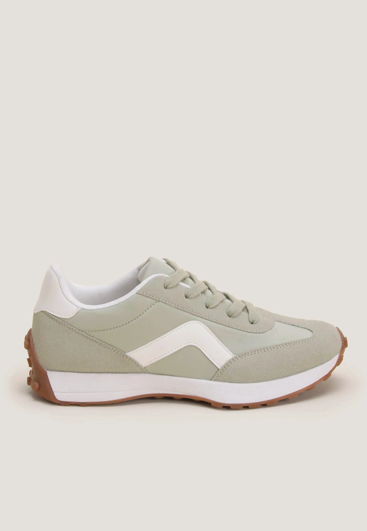 Womens Green Runner Square Trainers