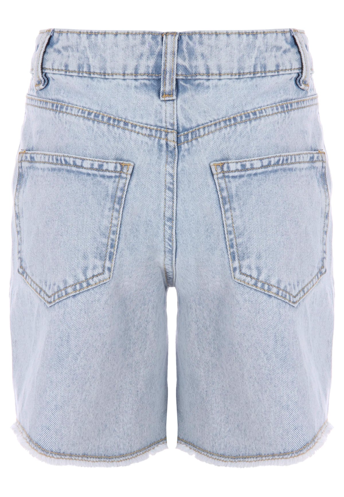 Older Girls Blue Longer Denim Shorts