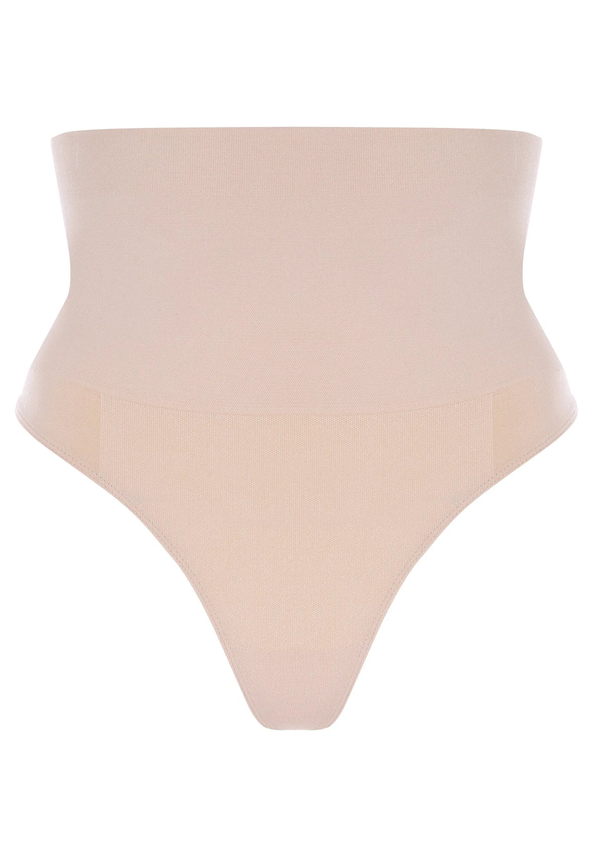 Womens Nude High Waist Support Thong