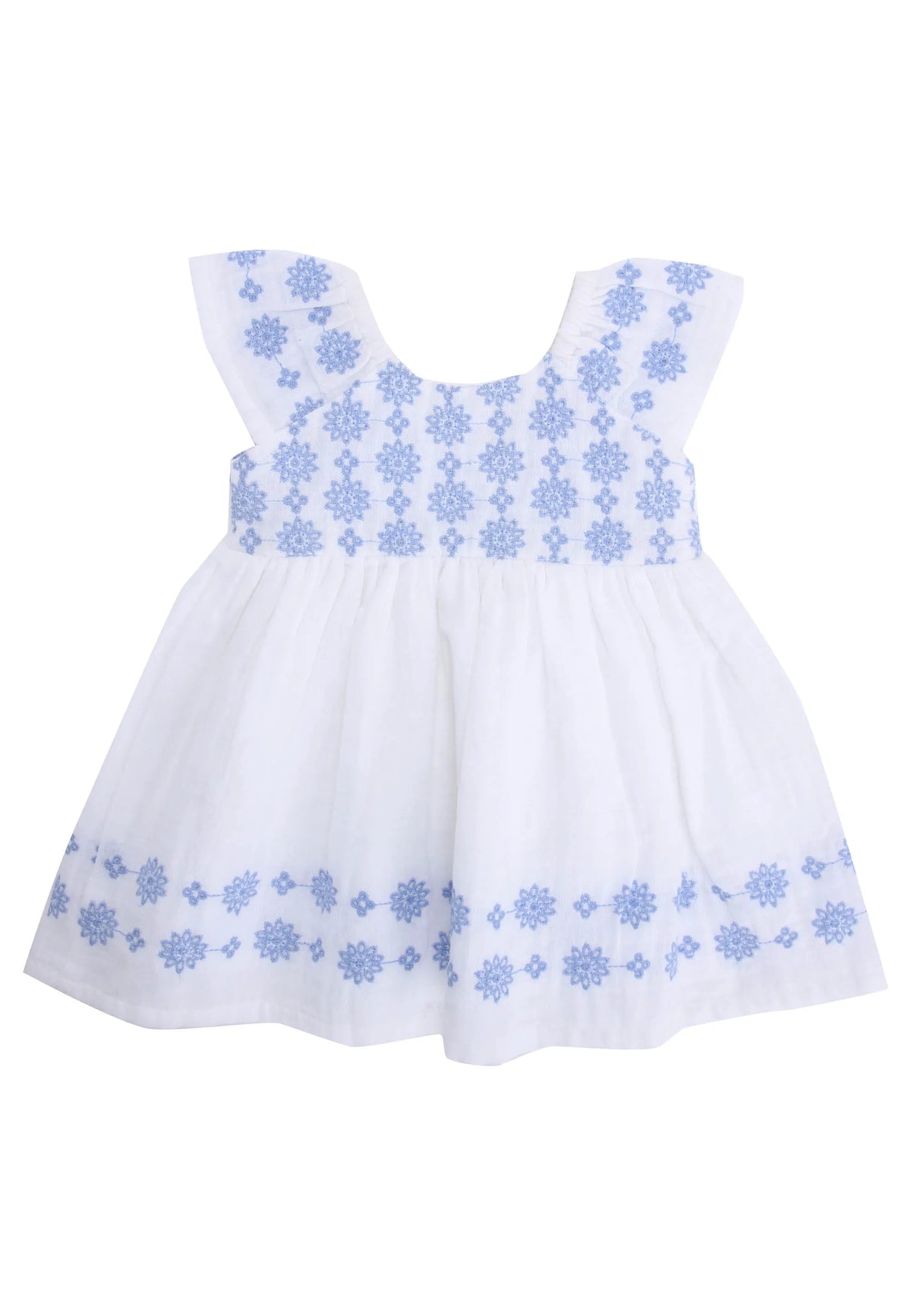 Baby Girls White Floral Broderie Anglaise Dress