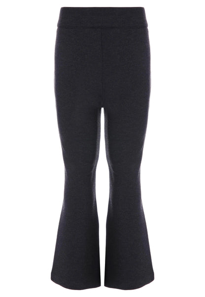 Girls Charcoal Grey Ponte School Bootcut Trousers