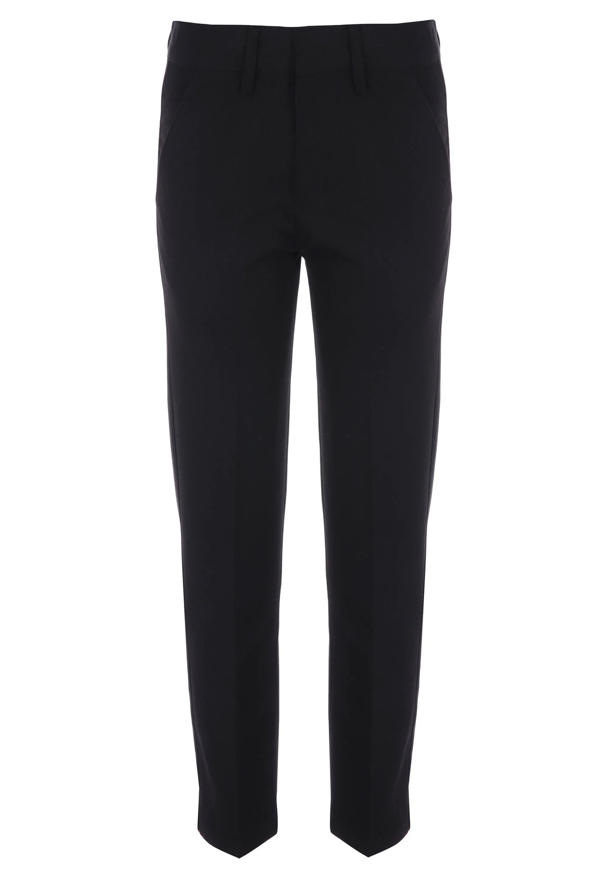 Boys Black Slim Fit School Trousers