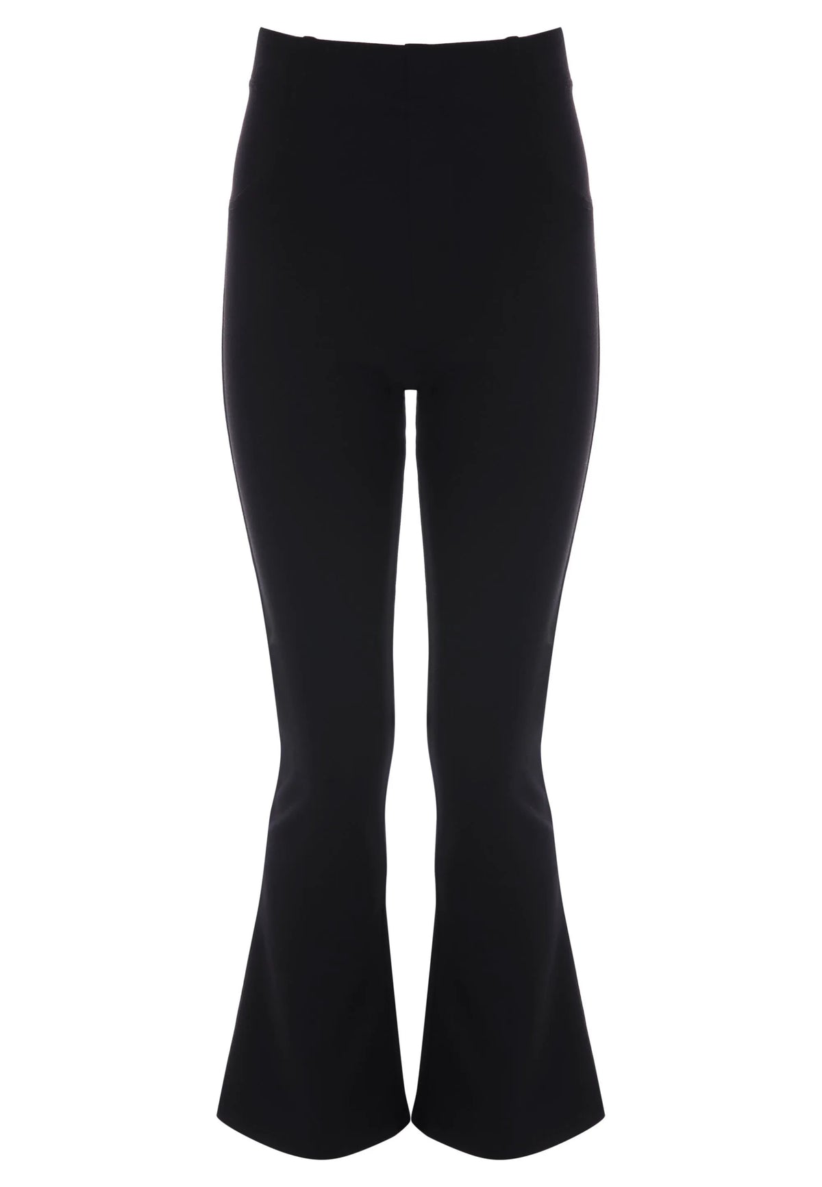 Older Girls Black Ponte Bootcut School Trousers