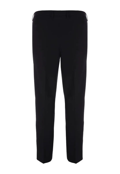 Mens Black Smart Straight Leg Trousers