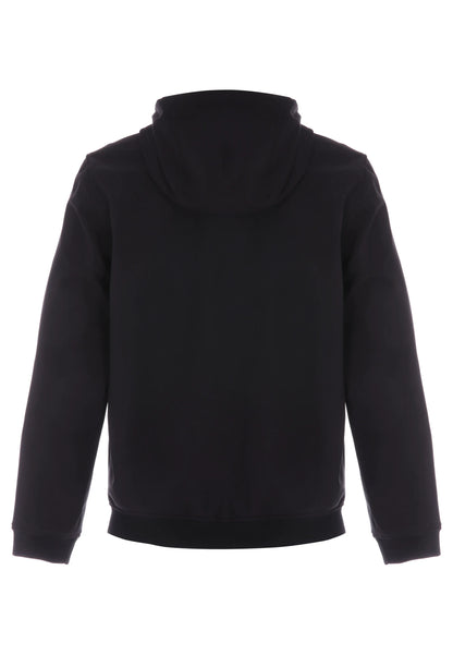 Mens Black Soft Shell Hooded Jacket