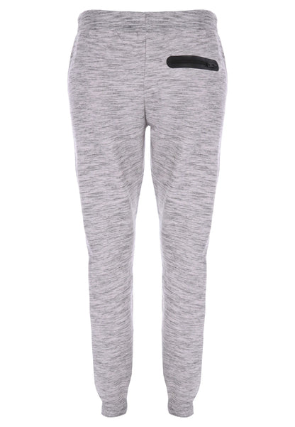 Mens Light Grey Textured Sports Joggers