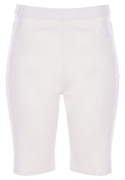 Womens White Kate Cycle Shorts
