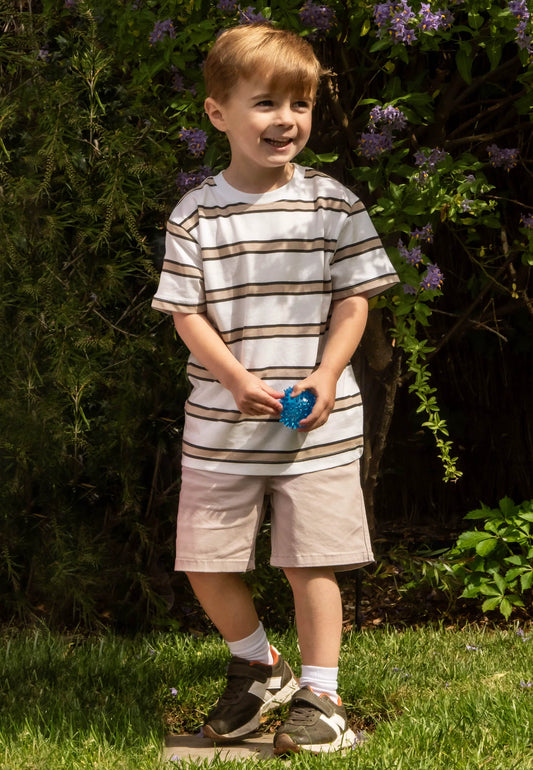 Younger Boys Stone Cotton Rich Chino Shorts