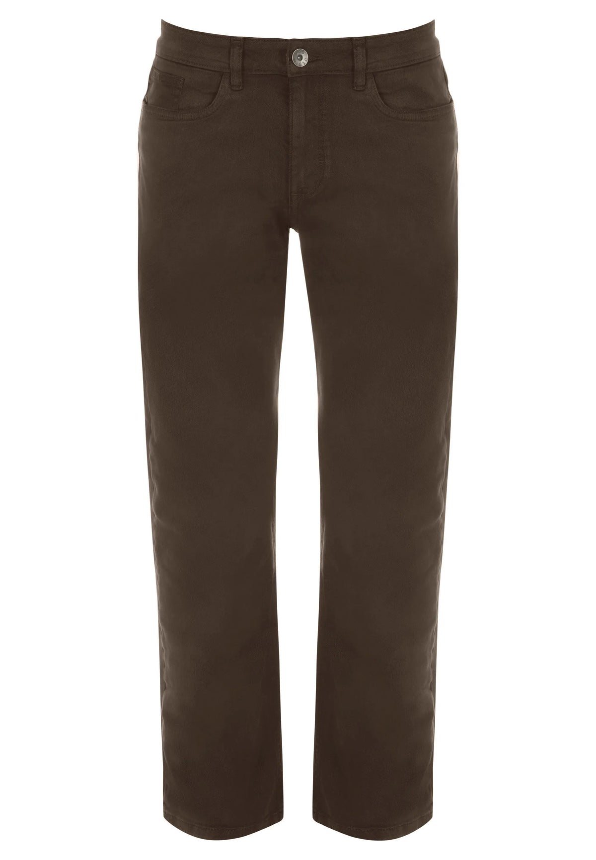Mens Chocolate Brown Straight Leg Jeans