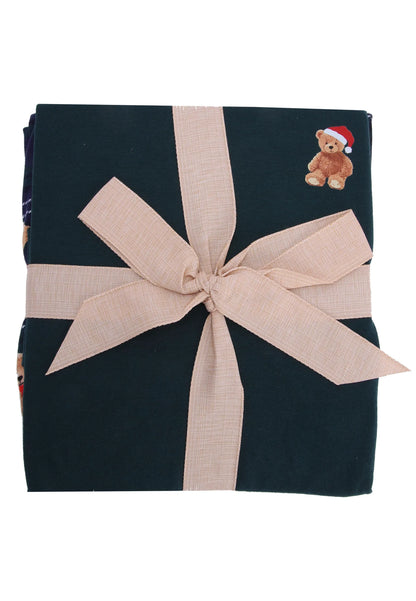 Mens Green Teddy Bear Family Pyjama Set