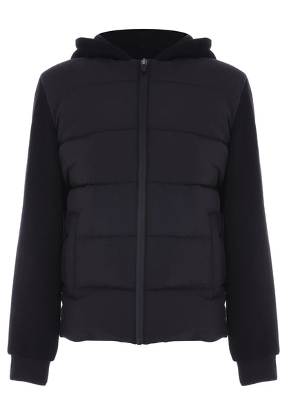 Older Boys Black Hybrid Padded Jacket