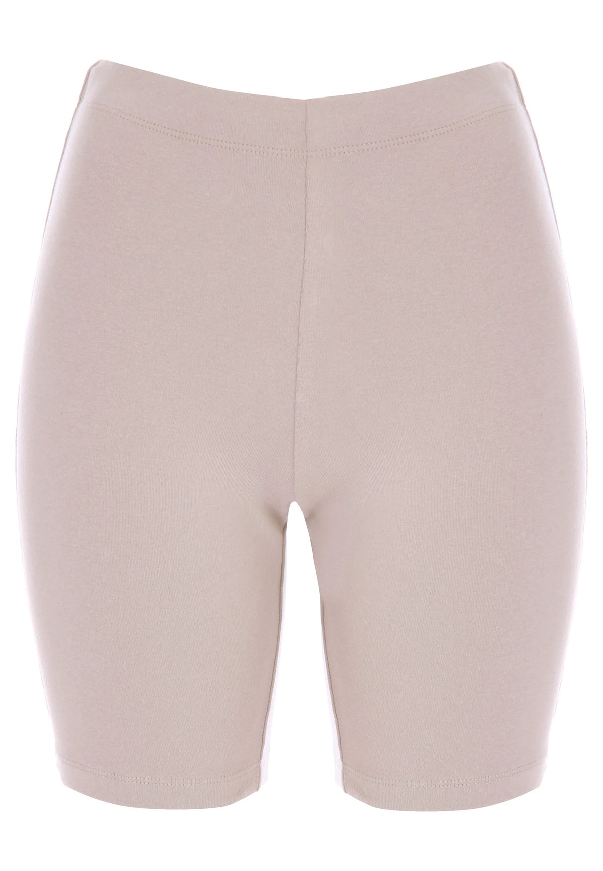 Womens Light Brown Plain Cycling Shorts