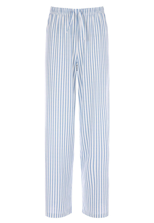 Older Girls Blue Stripe Wide Leg Trousers