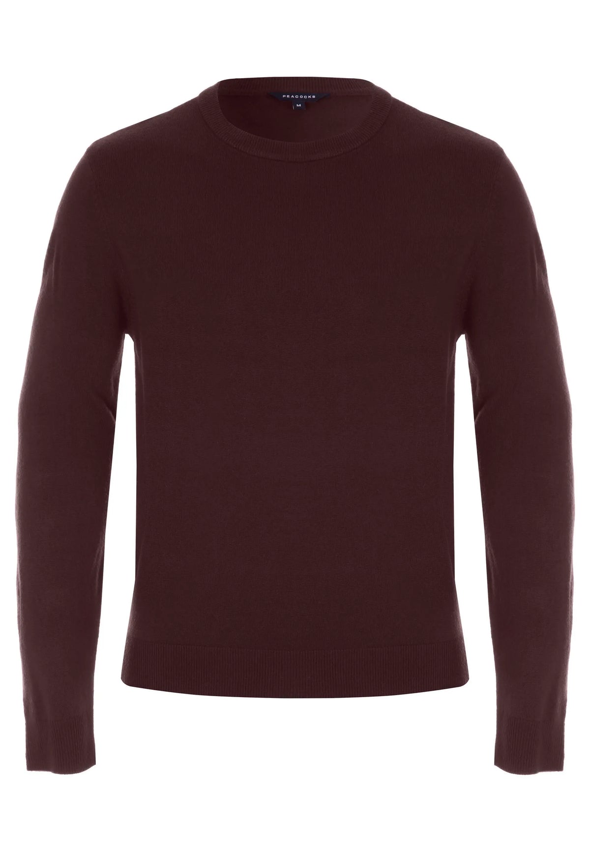 Mens Plum Soft Touch Crew Neck Jumper