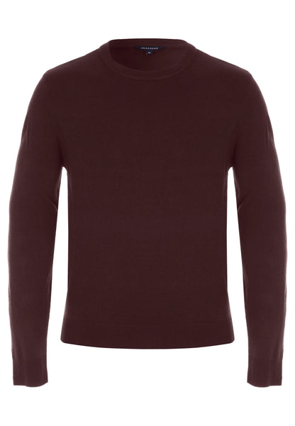 Mens Plum Soft Touch Crew Neck Jumper