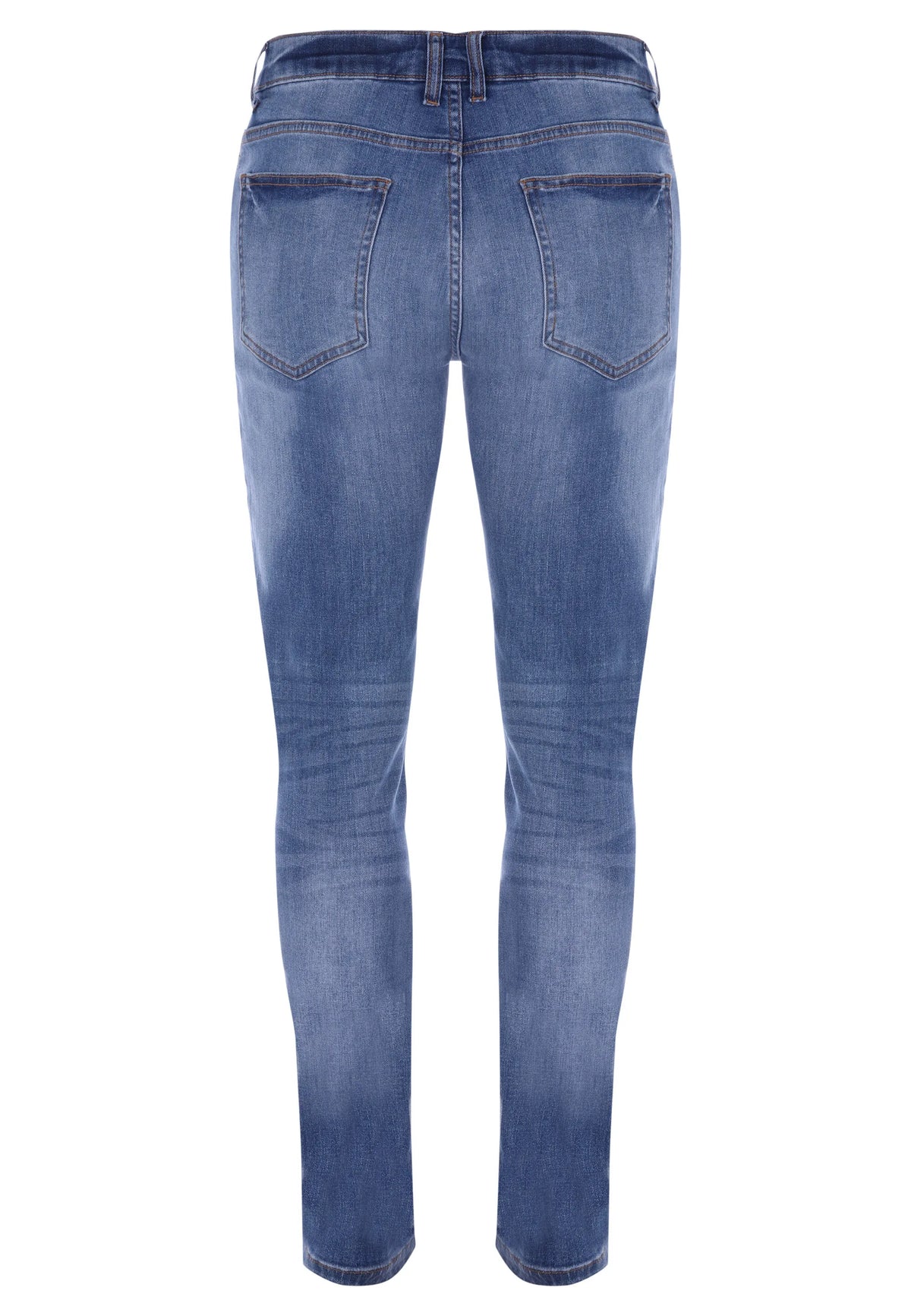Mens Blue Stretch Slim Jeans