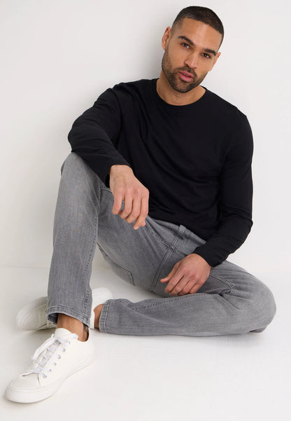 Mens Black Long Sleeve T-Shirt