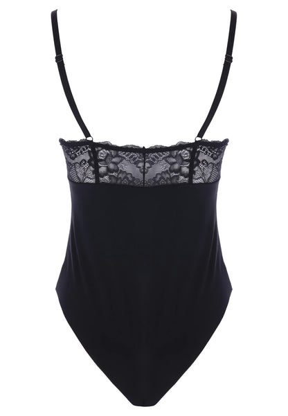 Womens Black Lace Smoothing Body