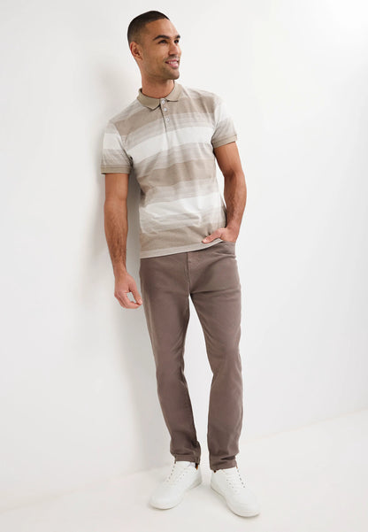 Mens Light Brown Slim Trousers