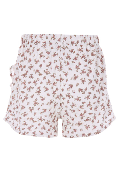 Older Girls White Floral Wrap Skort