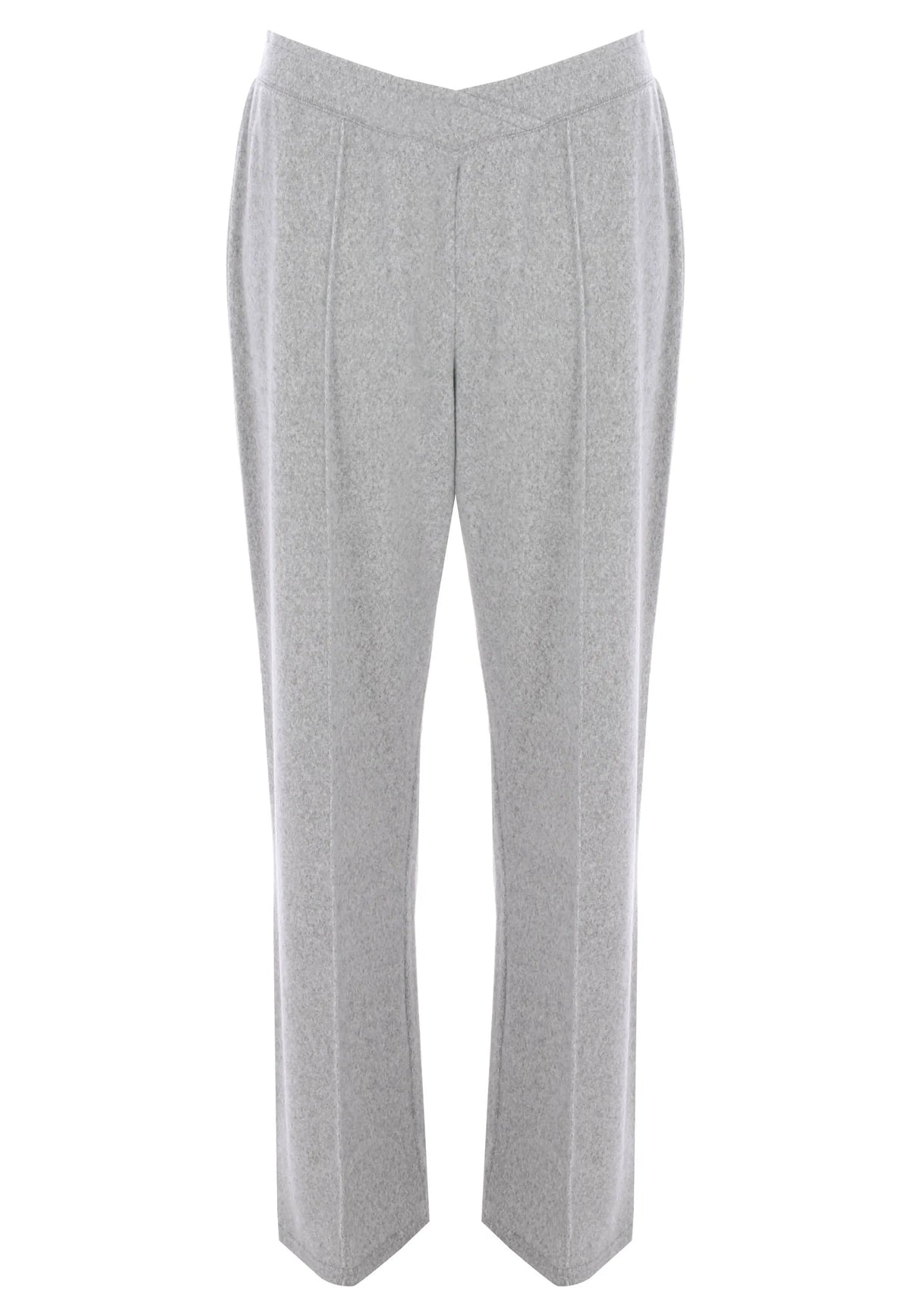 Womens Grey Soft Touch Wide Leg Bottoms