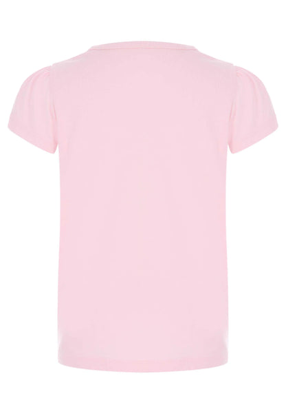 Younger Girls Pink Applique Sequin Unicorn T-Shirt