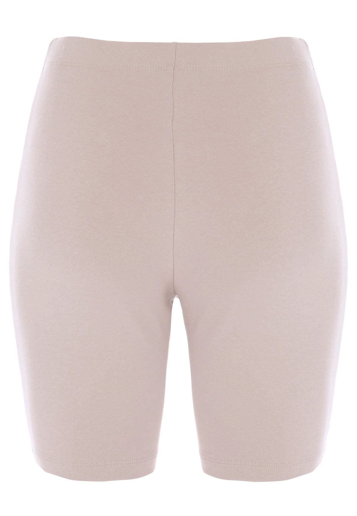 Womens Light Brown Plain Cycling Shorts