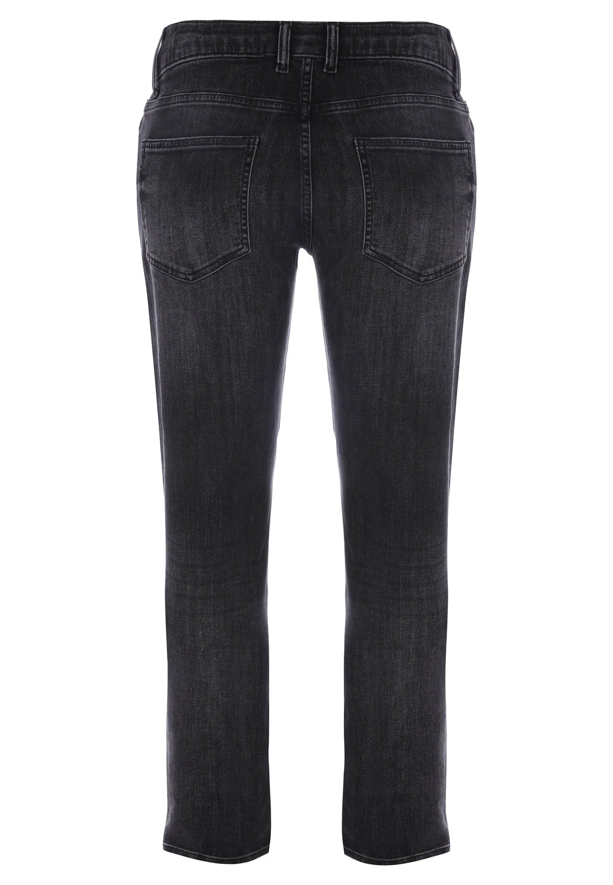 Mens Dark Grey Slim Stretch Jeans
