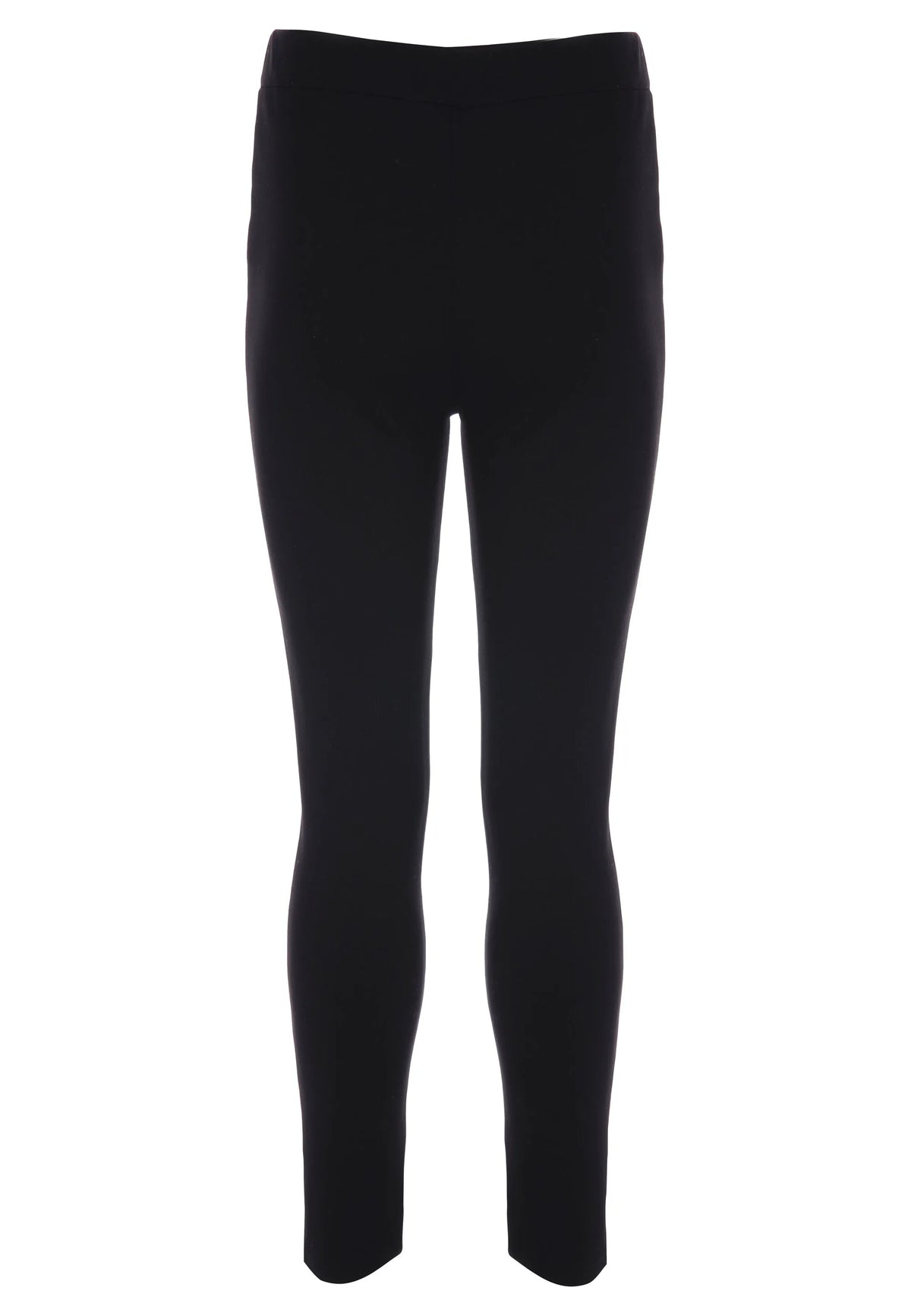 Older Girls Black Ponte Skinny Fit School Trousers