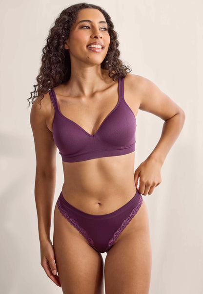 Womens Plum Seam Free Non Wired Bra (B-E)