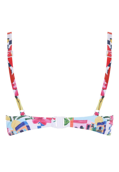 Womens Red Rio Floral Print Bikini Top