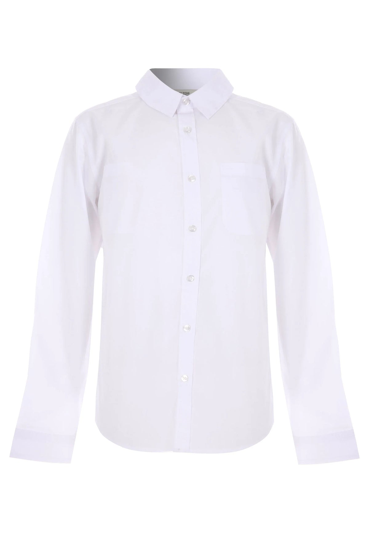Older Boys White Long Sleeve School Shirt