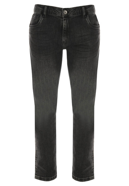 Mens Dark Grey Slim Stretch Jeans