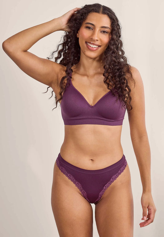 Womens Plum Seam Free Non Wired Bra (B-E)