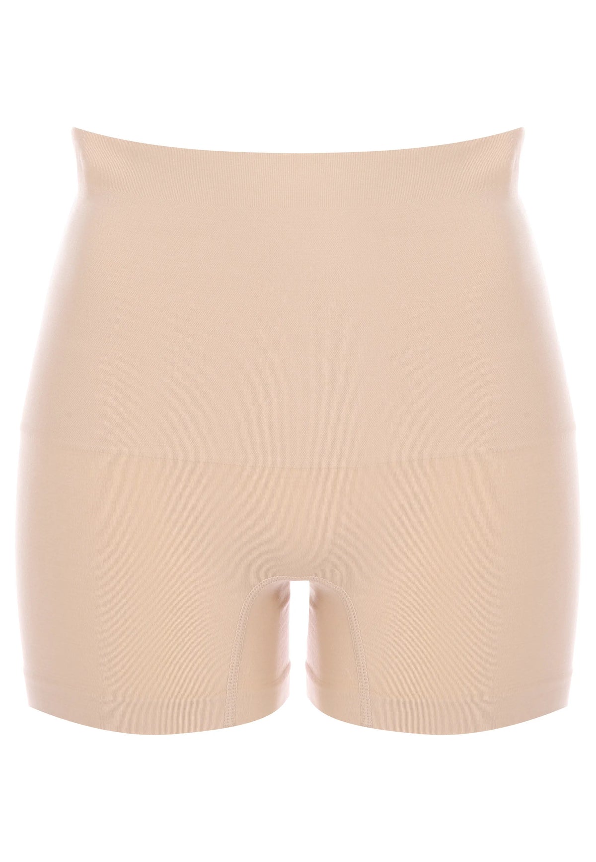 Womens Nude High Waist Control Short Briefs
