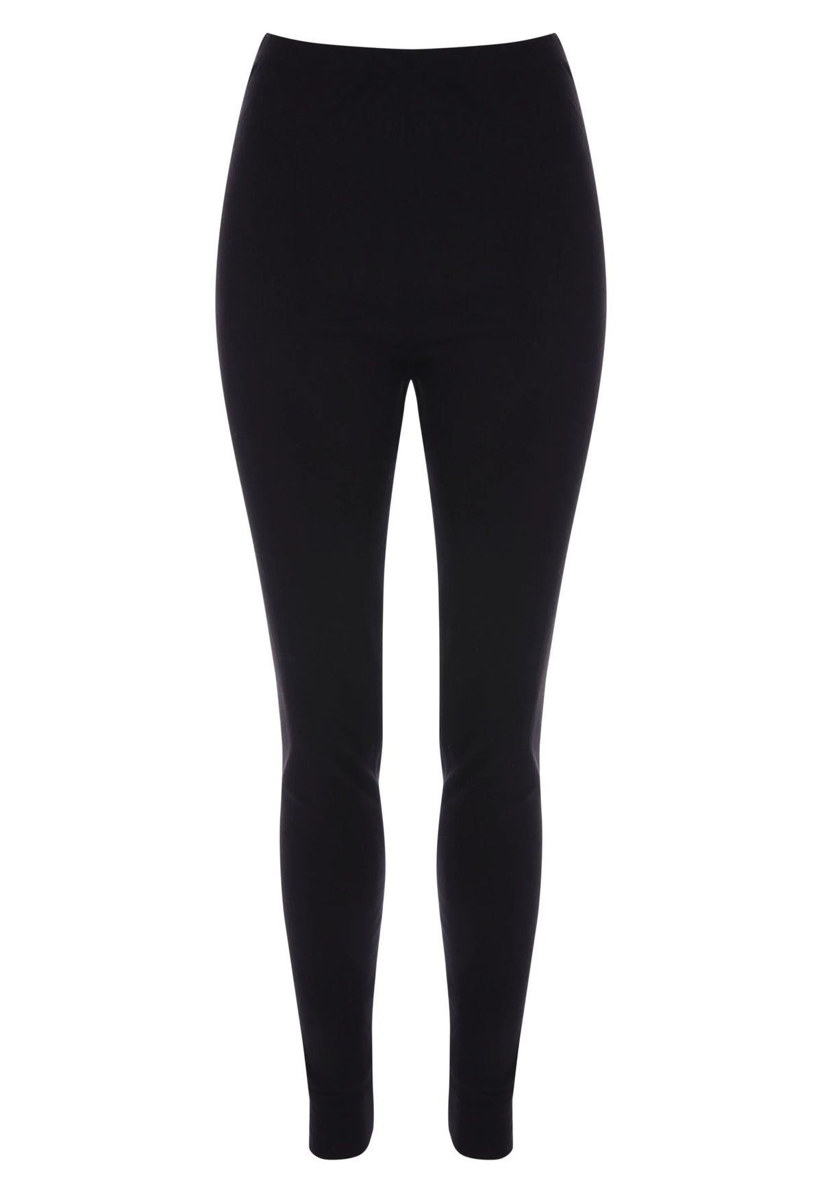 Womens Black Thermal Ribbed Leggings