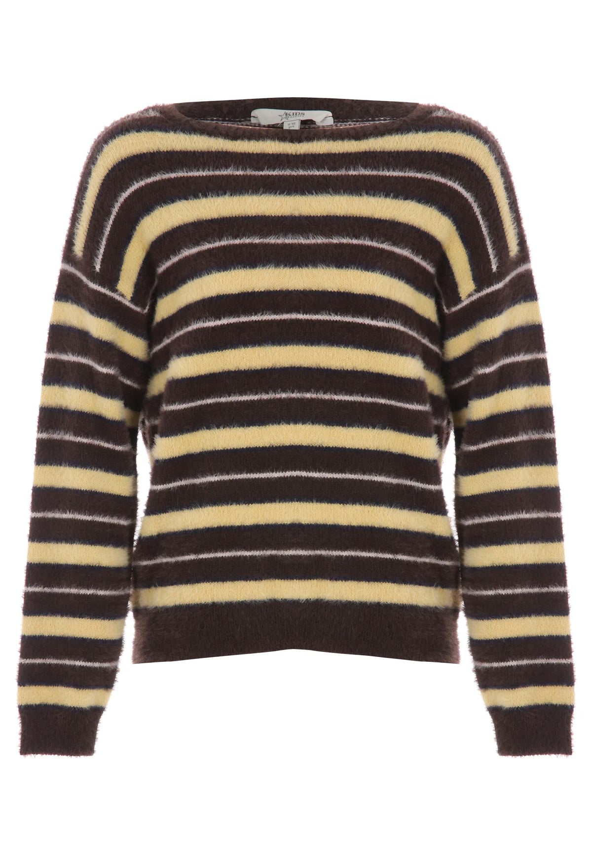 Older Girls Brown Stripe Jumper
