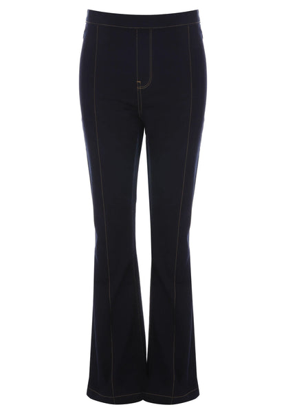 Womens Indigo Blue Kate Seam Flare Jeggings