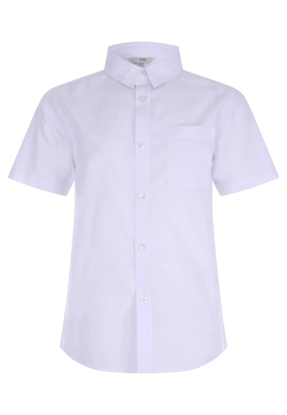 Older Boys White Short Sleeve School Shirt