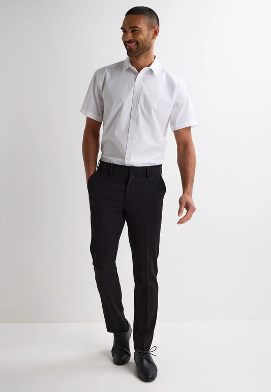 Mens Black Slim Leg Fit Trousers