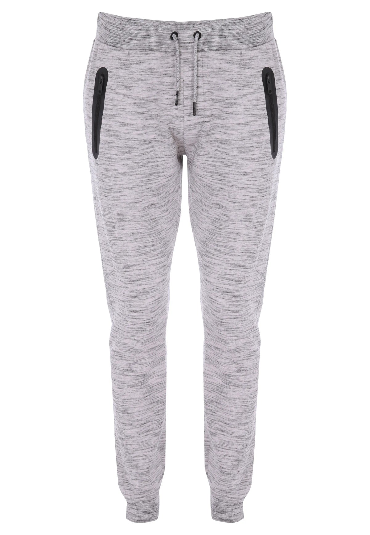 Mens Light Grey Textured Sports Joggers